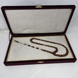 Natural Dominican Green amber Master Nasir Fidan 62gr 33 BEADS ROSARY 11x16mm