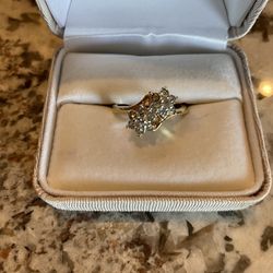 Gold Plated Diamond Ring