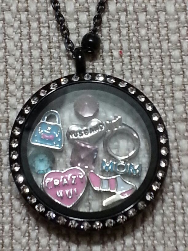 Black locket for mom