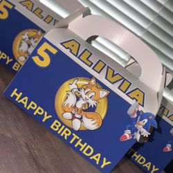 Sonic and Tails Gable Boxes $2.75 Each 3D