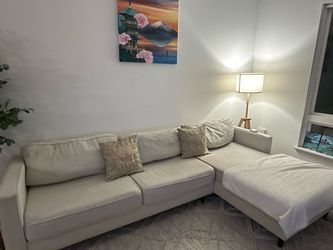 Living spaces L-shaped couch