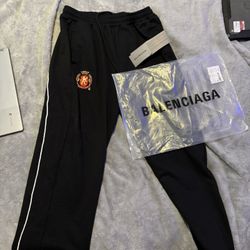 Balenciaga Sweatpants Track Pants Black Size Large 