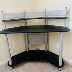 Brand New Corner Desk- Black and Silver Color
