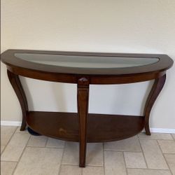 Beautiful Half Moon Console Table