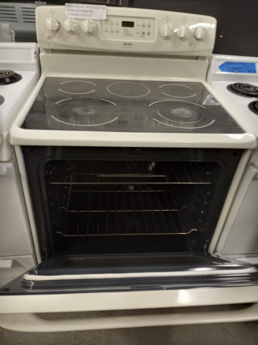 KENMORE OFF WHITE ELECTRIC STOVE WORKING PERFECT W/4 MONTHS WARRANTY