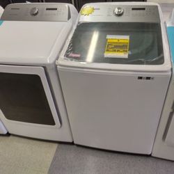 SAMSUNG WASHER AND DRYER SET OPEN BOX ITEMS  F