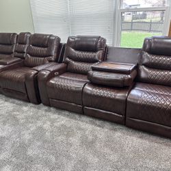 Brand New Power Reclining Couch Set