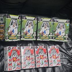 2025 Mosaic Football Cards! 4x Blaster Box! 4x Holiday Box! Find Rare Stained Glass Insert! New Factory Sealed