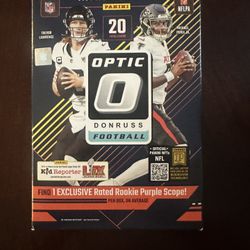 2024 NFL Donruss Optic Football Trading Card Hanger Box Sealed