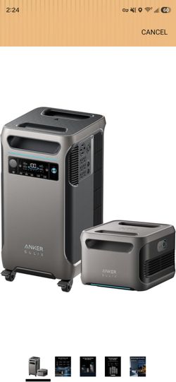 Anker SOLIX F3800 Portable Power Station and BP3800 Expansion Battery