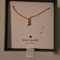 New Kate Spade One In A Million "L" Pendant Neckace