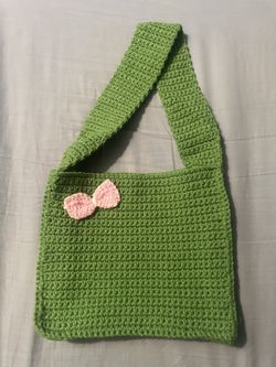 Tote Bag W/Pink Bow Detail 🎀