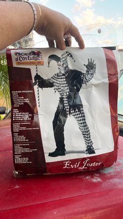 Adult small Evil Jester costume
