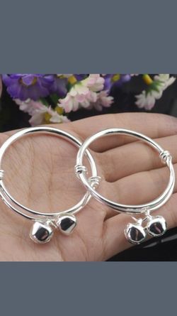 Sterling silver baby bracelets