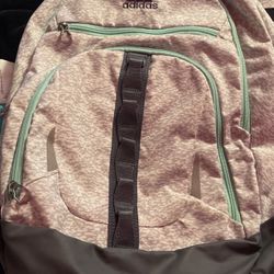 Grey/White Teal Adidas Backpack 