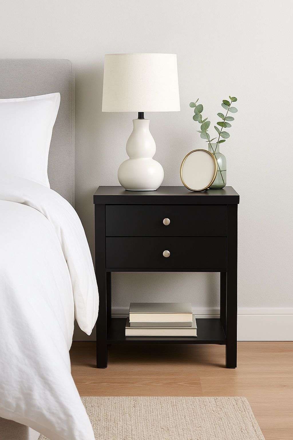 Black Nightstand / Accent Table