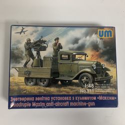 UM ~ Quadruple Maxim Anti-Aircraft Machine-Gun ~ 1:48 Scale Kit No 511 ~ SEALED