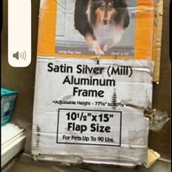 Ideal Pet Products Non Insulated Vinyl Pet Patio Door, White, Extra Large, 10.5" x 15" Flap Size 