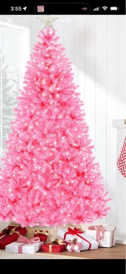 Pink Christmas Tree with light,  7tt,