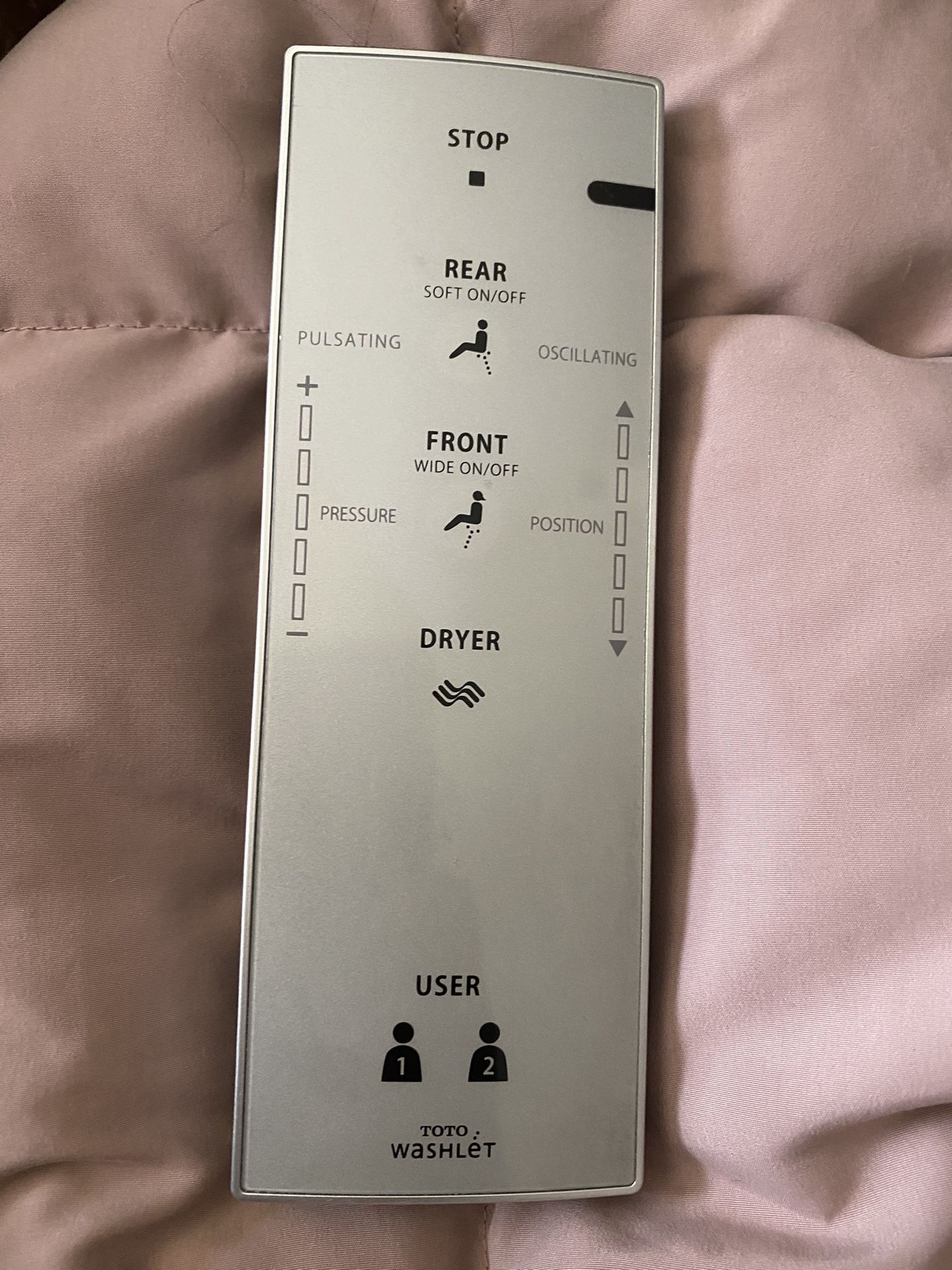 Toto Washlet Remote Control
