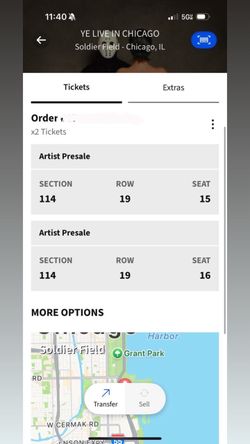 2x Kanye Live in Chicago Tickets