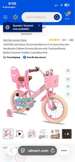 HUFFY -JOYSTAR Little Daisy 14 Inch Girls/ Princess bike