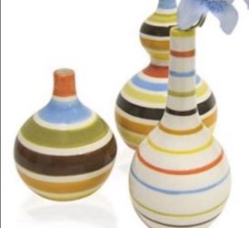 Jonathan Adler striped flower vase