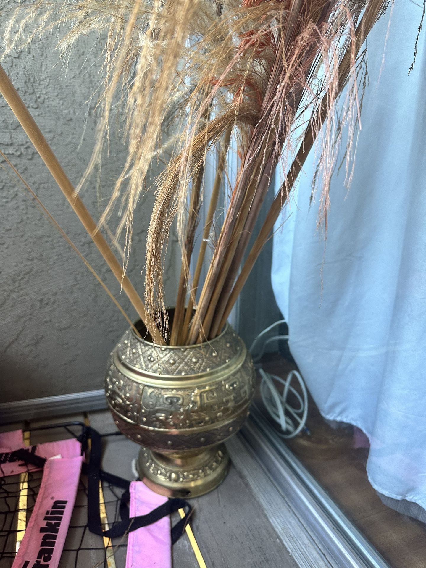 Brass Over Steel large Vase