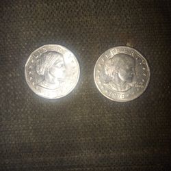 1979 Susan B Anthony $1 Coins Set Of 2
