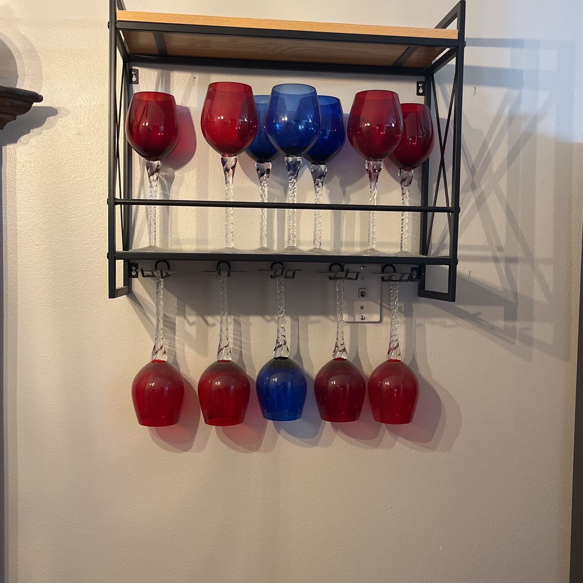 Wine Glasses and rack