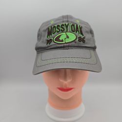 Mossy Oak 1986 Youth Boys Gray Green Embroidered Logo Adjustable Snapback Hat.  3