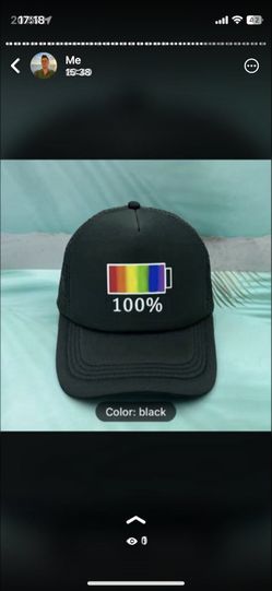 Rainbow 100% Cap