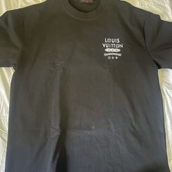 Louis Vuitton Distressed Mens L Black T-Shirt