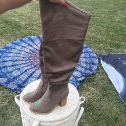 Boots 8.5 Suede, Beige