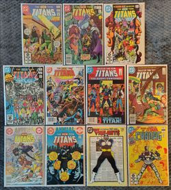 New Teen Titans Key Lot (10) 1st Blackfire 23,  Cyborg 1, Vigilante 1, VF Run