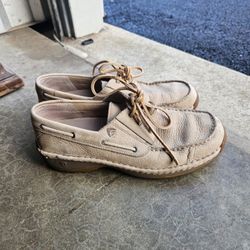 Red Wing Leather Boat Shoes Tan Moc Toe Casual Loafers Men’s 10.5D