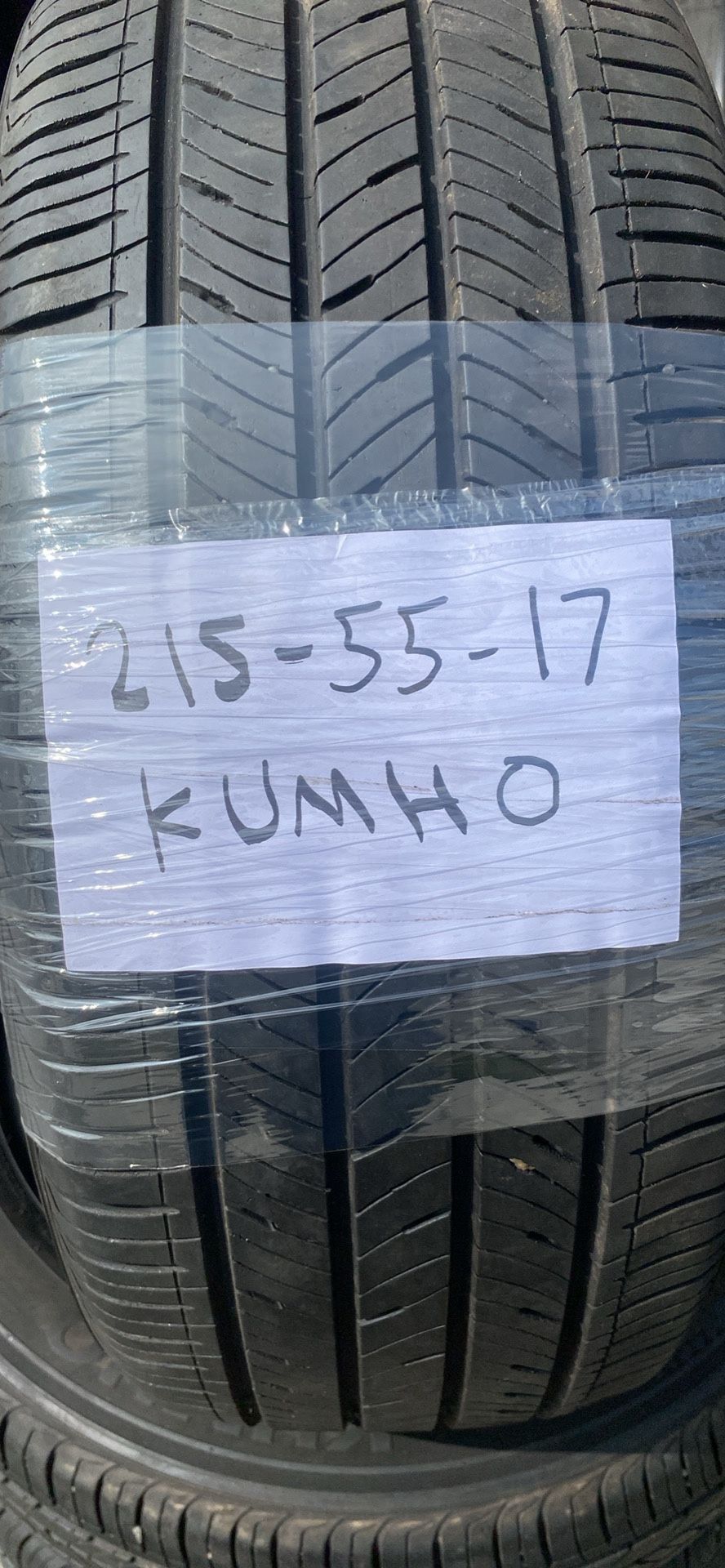 215-56-17 Kumho UsedTires Set Of 4 Installed And Balanced Set De 4 Llantas UsadasInstaladas Y Balanceadas