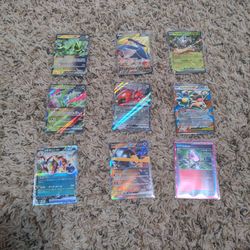 9 random pokémon cards I pulled