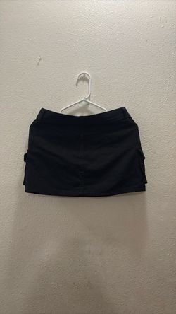Black mini skirt