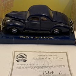 the national motor museum mint 1940 Ford coupe 1/24 Scale blue