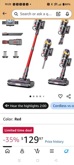 New cordless vacuum in the box has never been used