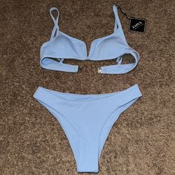 Light Blue Bathing Suit 