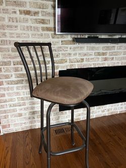 Suede Bar Stools (Set of 5)