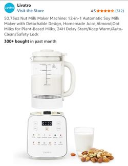 Nut Milk Maker, Soy, Almond, Oat milk, Baby Food, etc