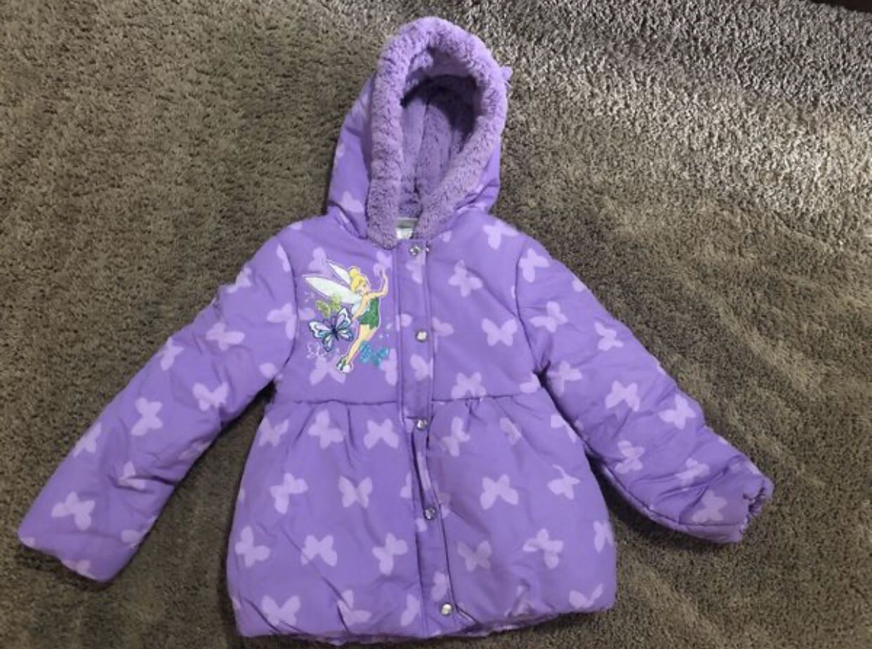 Girls Disney Tinkerbell Winter Snow Jacket