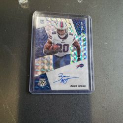 Zack Moss Rookie Autograph Card 