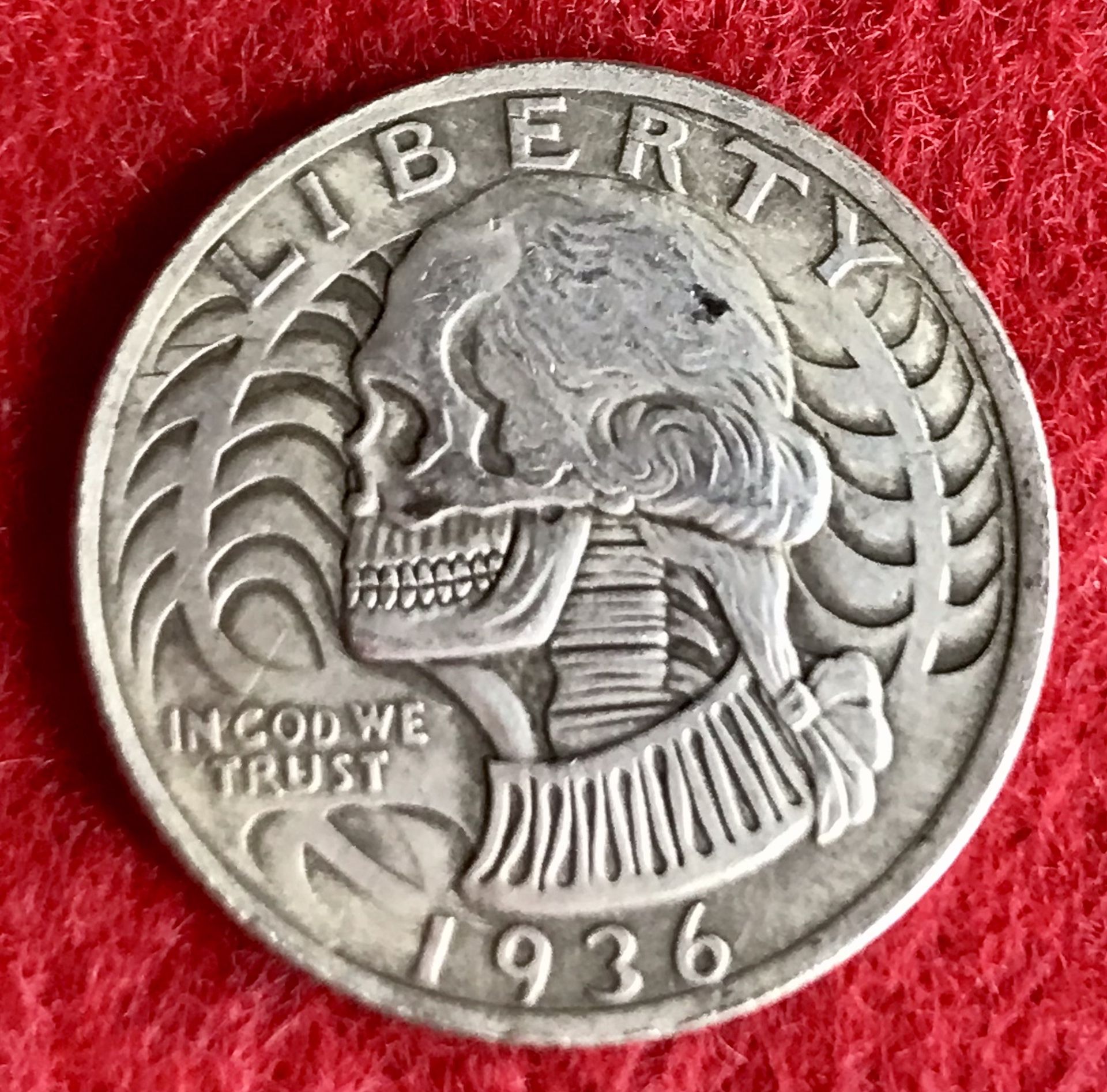 Skull Art Hobo Collectible Coin. Shipped Same Day!