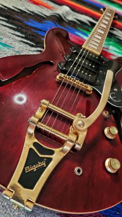 Epiphone Riviera Custom P93, Wine Red