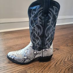 Leather and Python Boots, Dan Post, Men's Size 9
