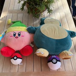 Pokémon/Kirby Plushies